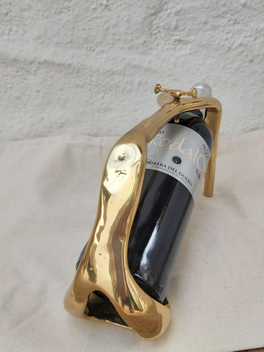 brass wine glass holder