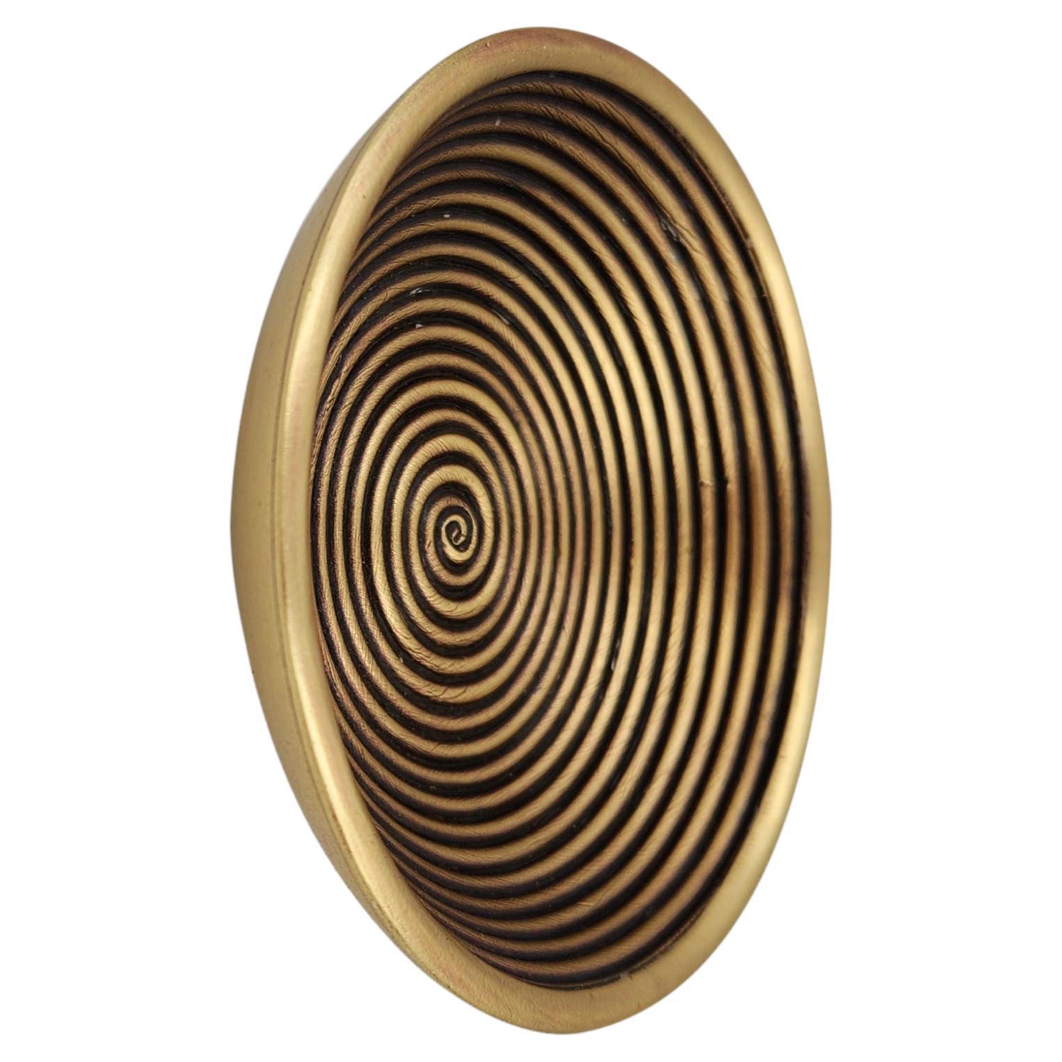 PT/NO/03 Fil de laiton  tirette de meuble ø 8,5 cm