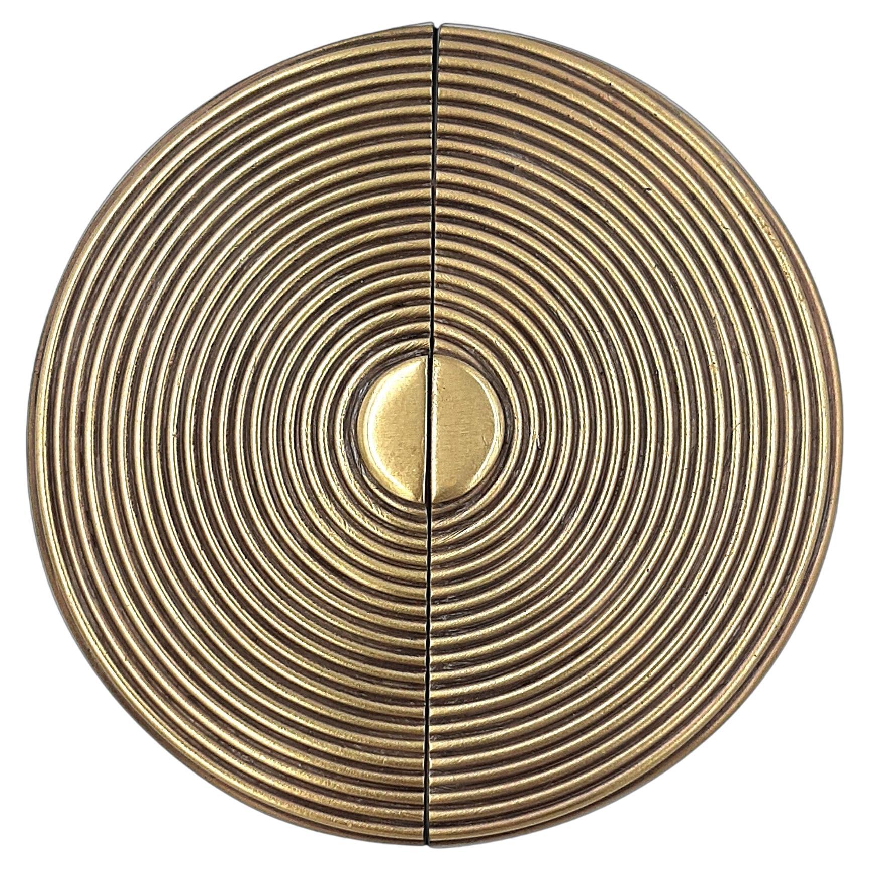 Brass wire door pull ø 20 cm Oriental Touch collection