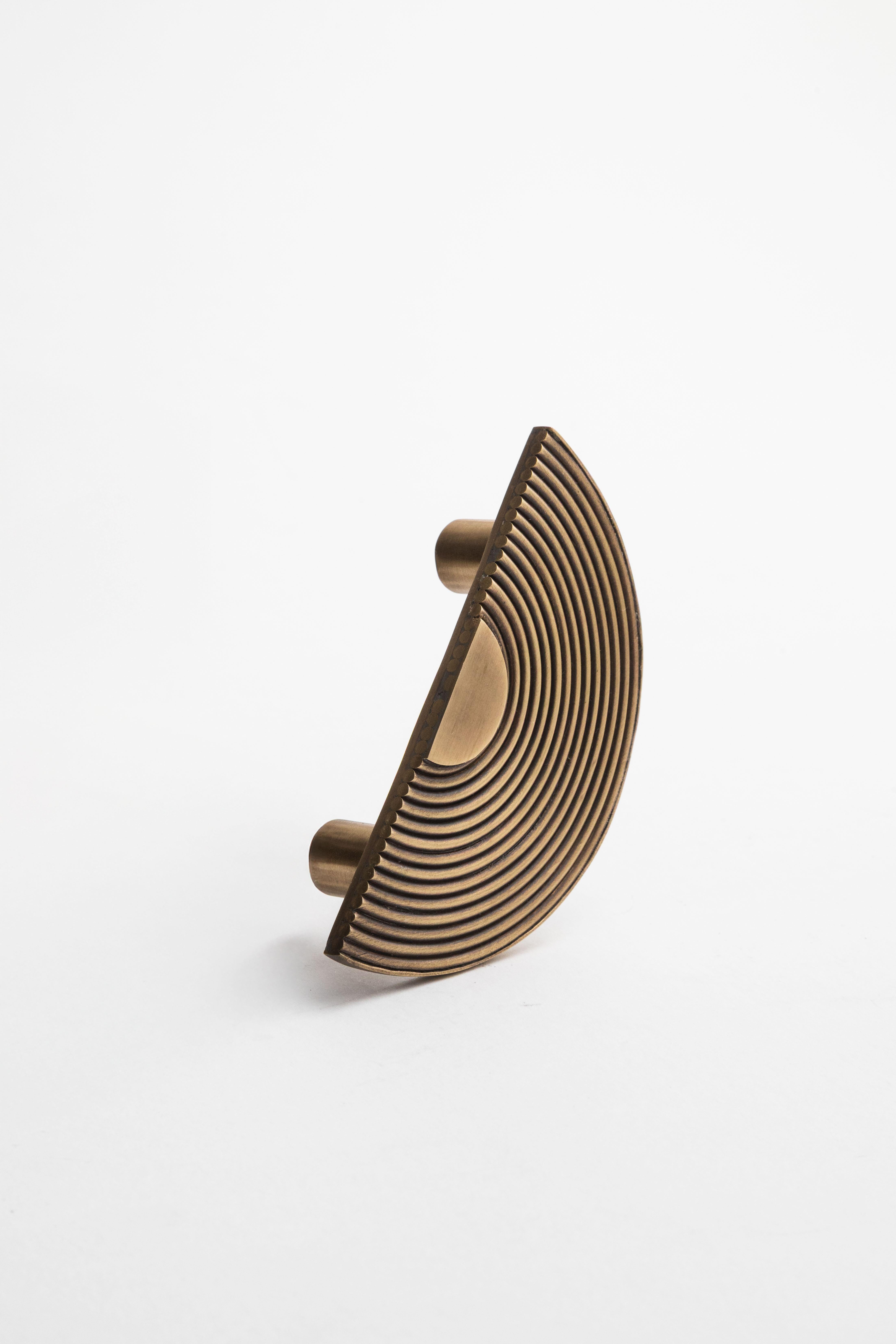 Brass wire furniture handles : Oriental Mood Ø 12 cm For Sale 3