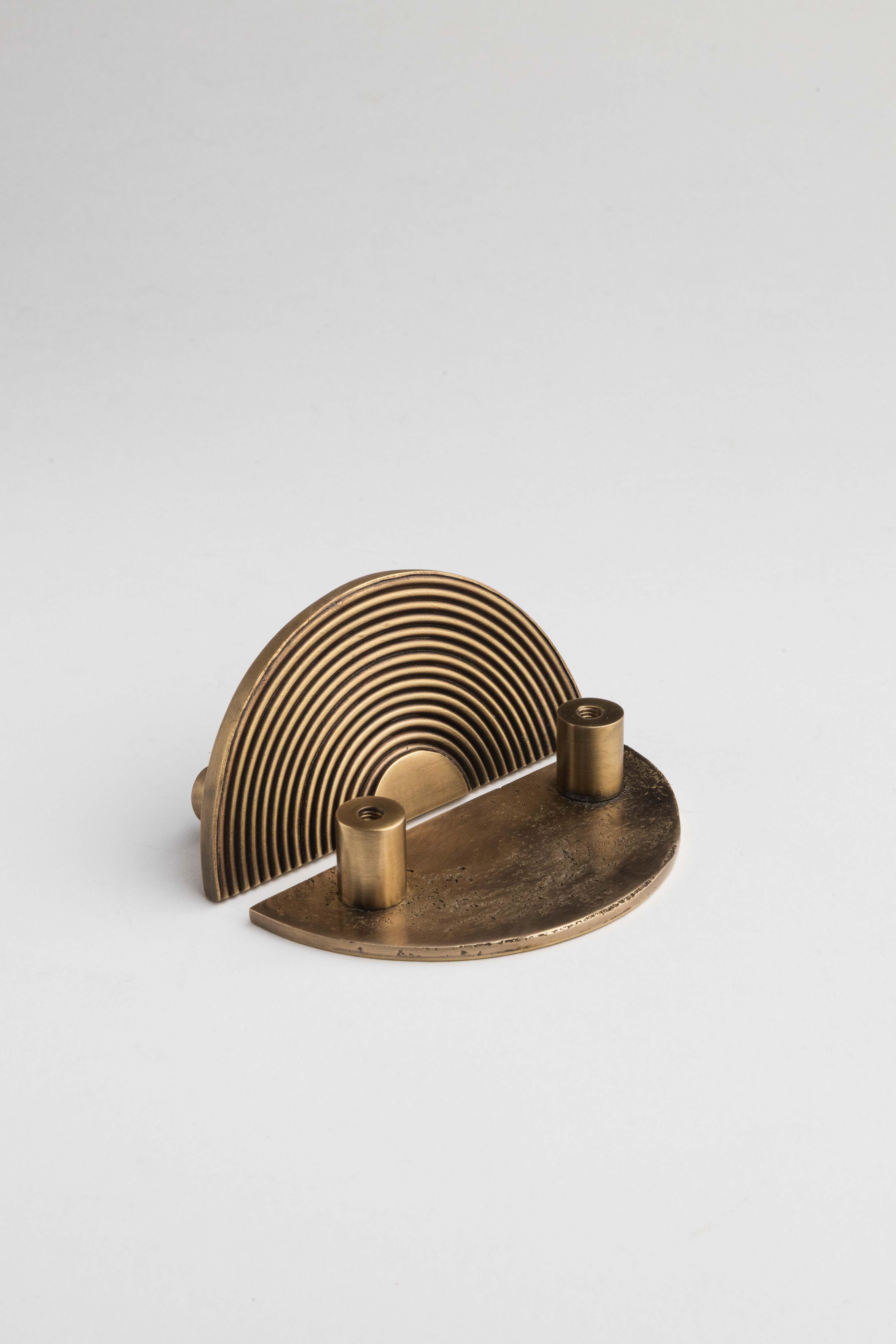 Brass wire furniture handles : Oriental Mood Ø 12 cm For Sale 1