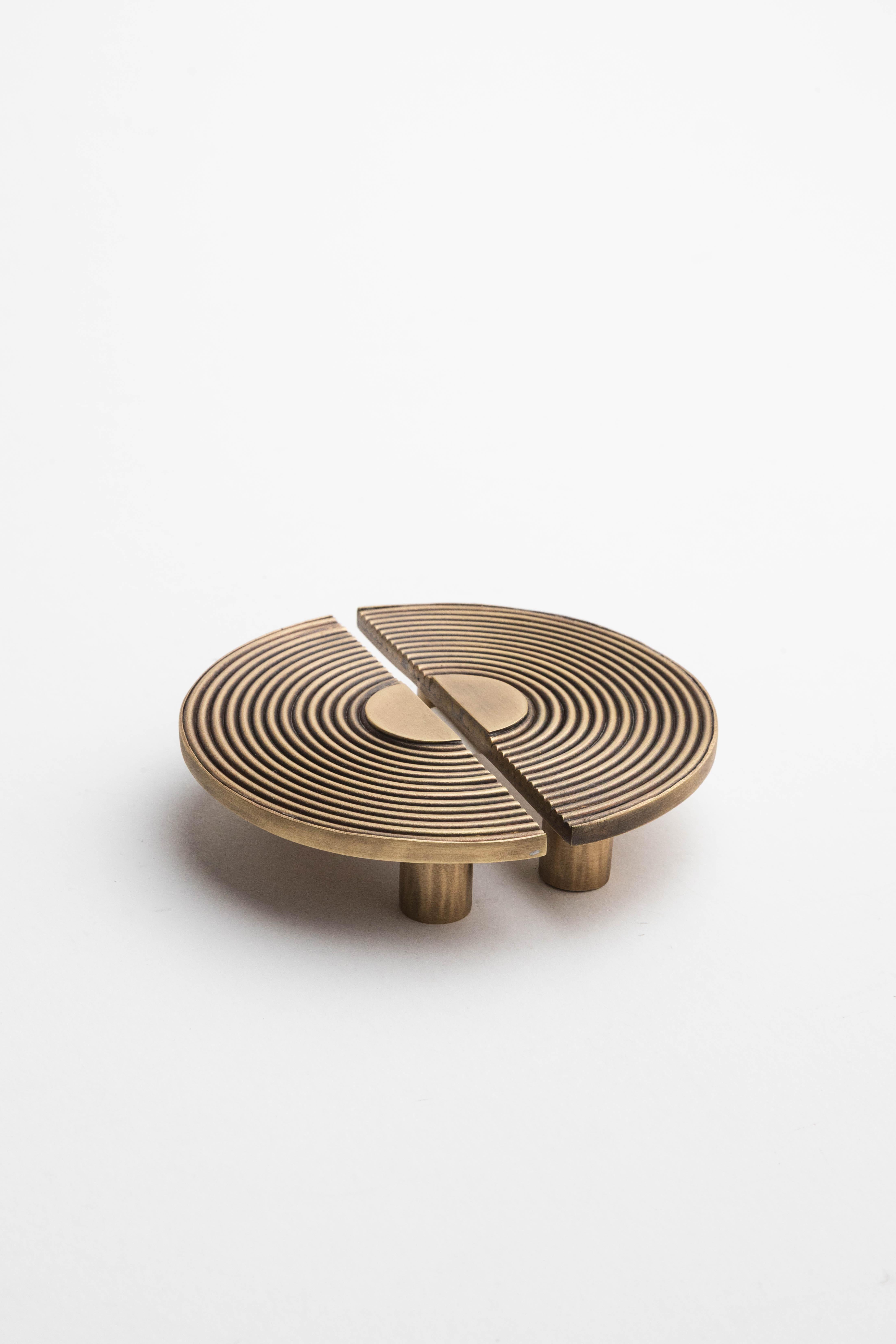 Brass wire furniture handles : Oriental Mood Ø 12 cm For Sale 2