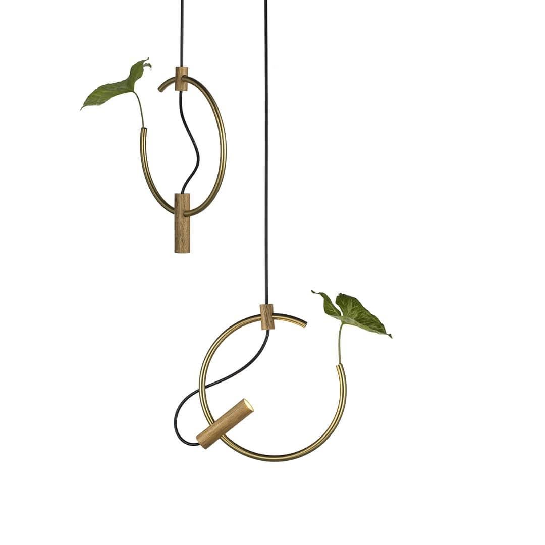 Luminária Foco in ottone, legno e alluminio di Andre Ferri Atelier In condizioni Nuovo in vendita a Geneve, CH