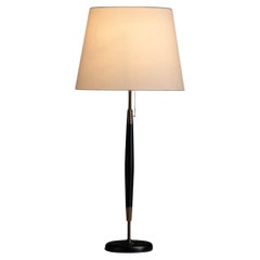 Black and Brass Table Lamp, Made in Italy