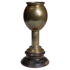 Brass & Wood Trophy Goblet Inscribed “Coupe Musclefort”