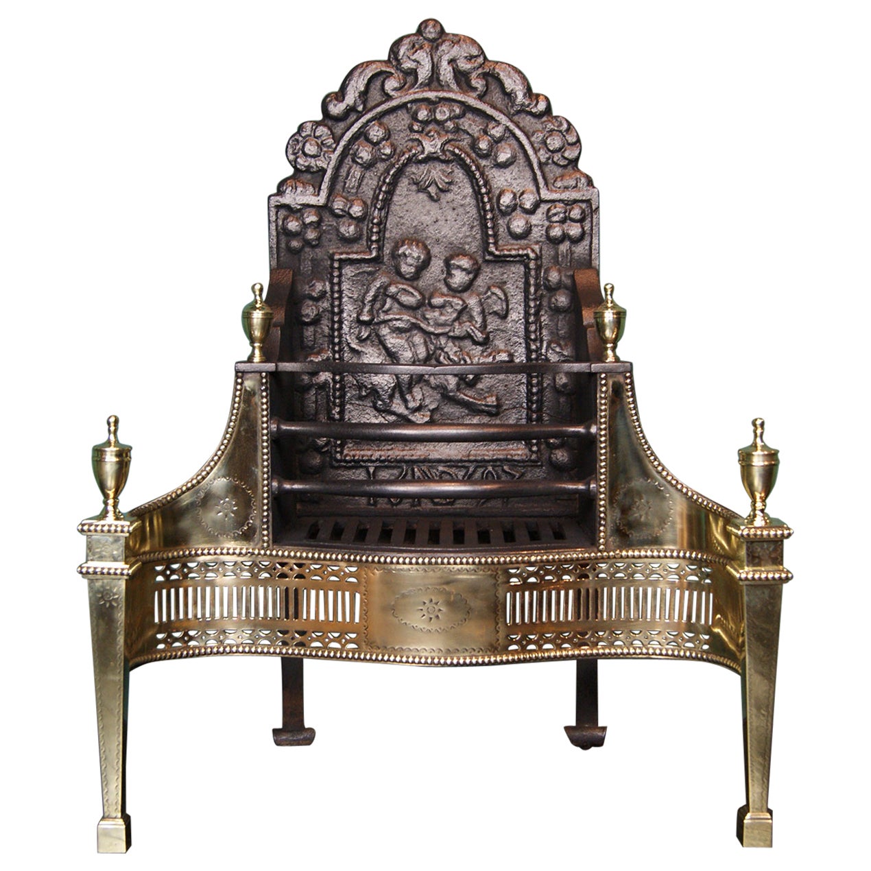 Brass, Wrought & Cast Iron Fire Grate