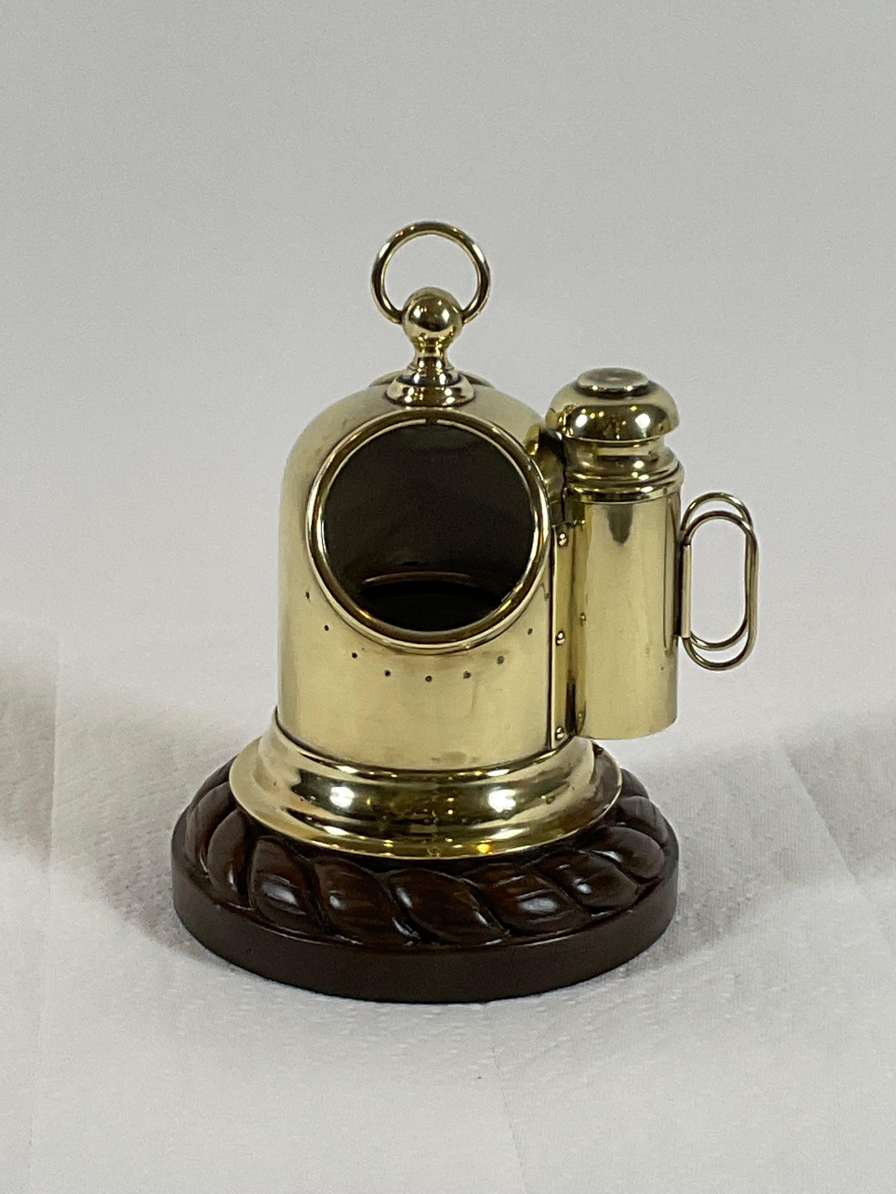 North American Brass Yacht Binnacle From the 19th Century For Sale