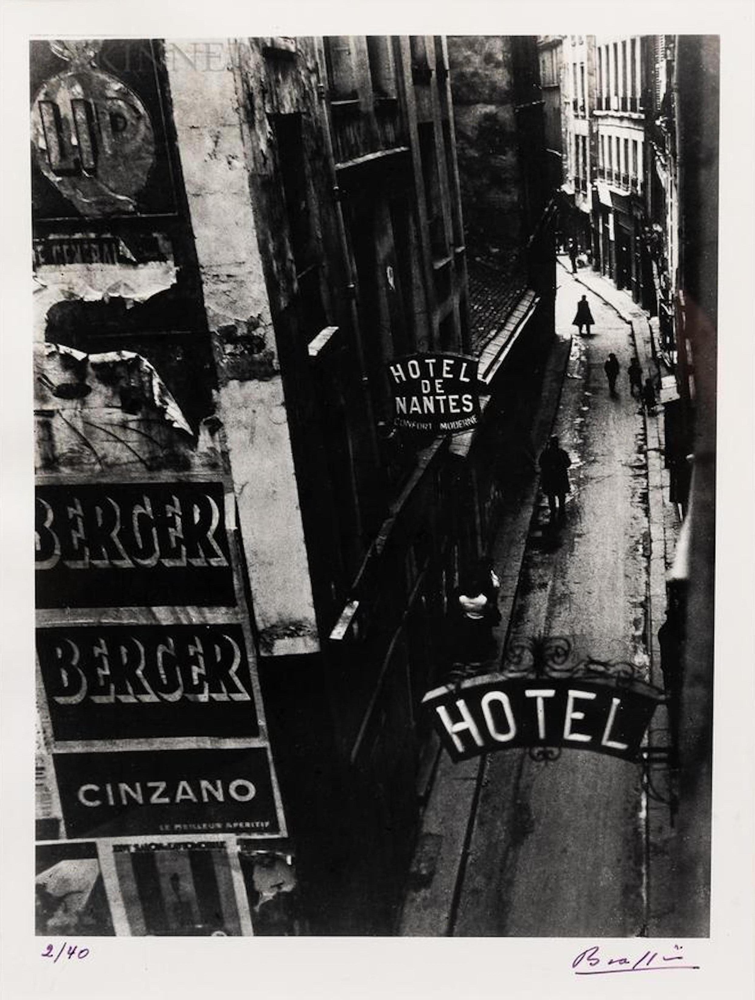 Brassaï Black and White Photograph - La rue Quincampoix