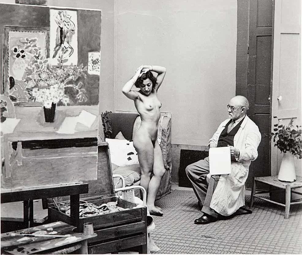 Brassaï Black and White Photograph - Matisse with his Model