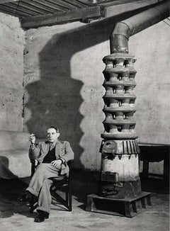 Ritratto di Pablo Picasso con stufa