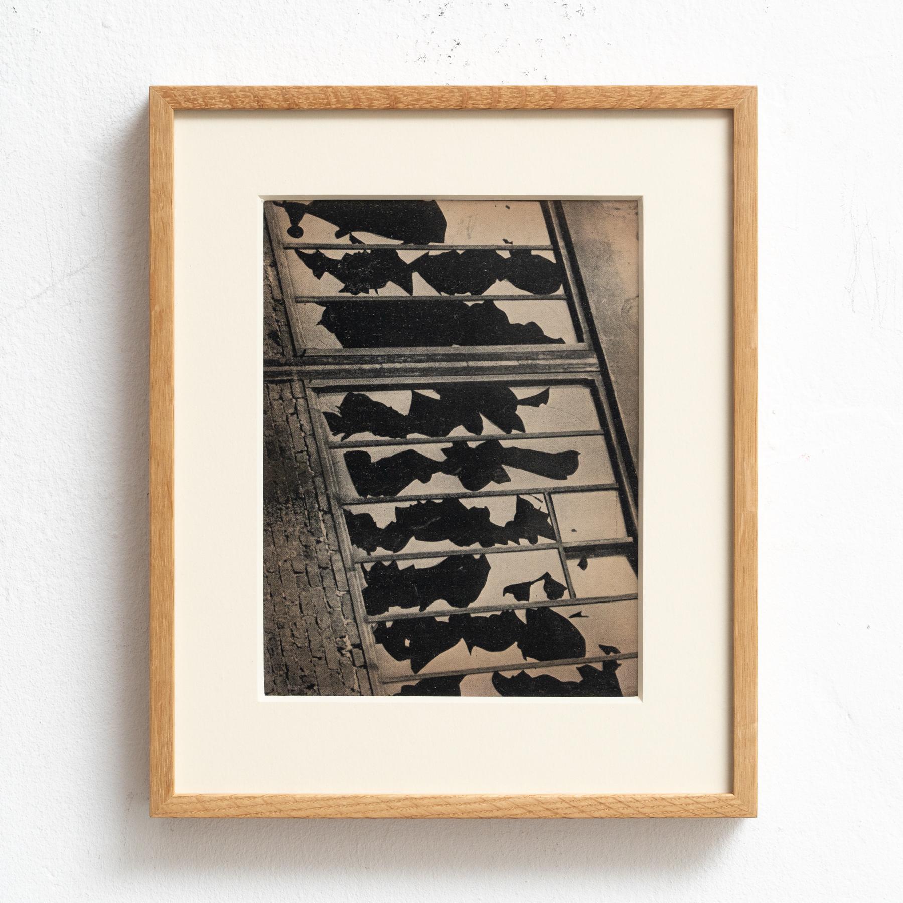 Mid-Century Modern Brassai Framed Heliogravure Photography (1949) - Black and White For Sale
