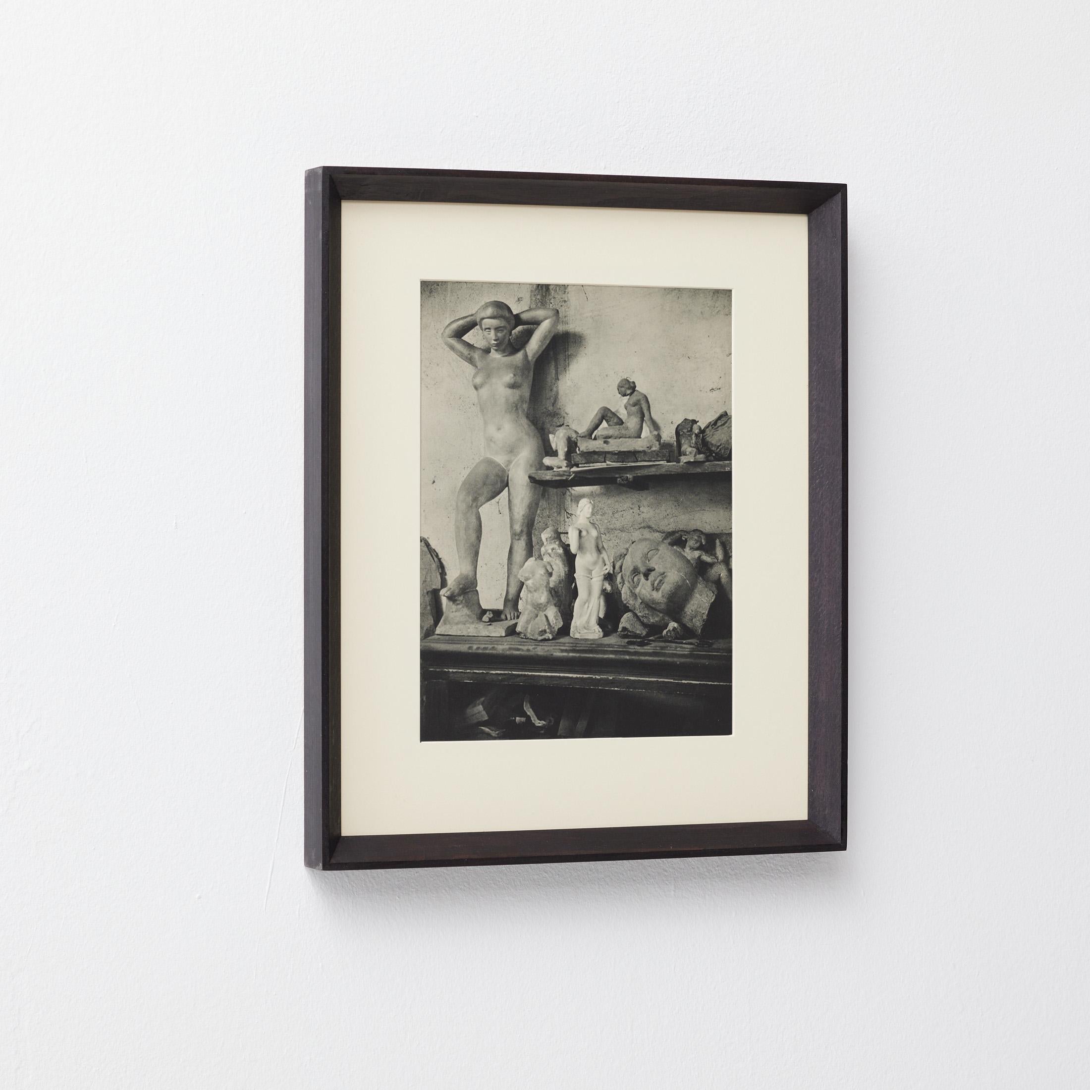 Mid-Century Modern Brassaï Heliogravure — The Artist Studio, Verve 1937, Framed For Sale