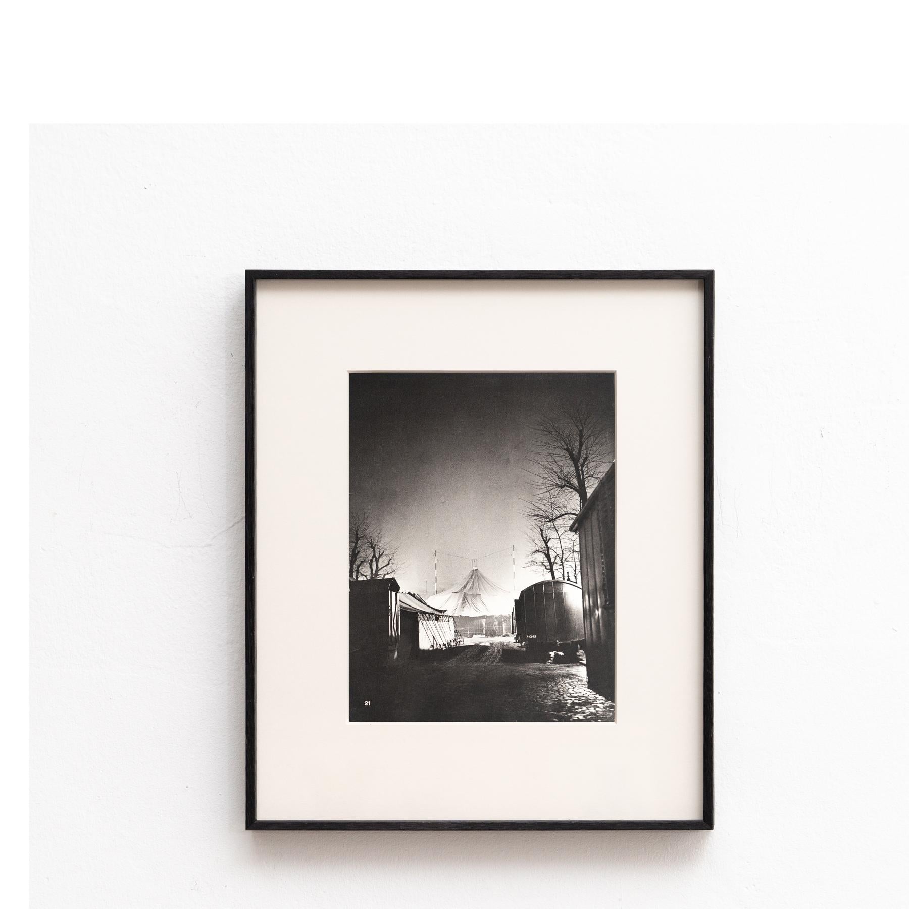 French Brassai Rare Black And White Framed Photography, circa 1930 For Sale
