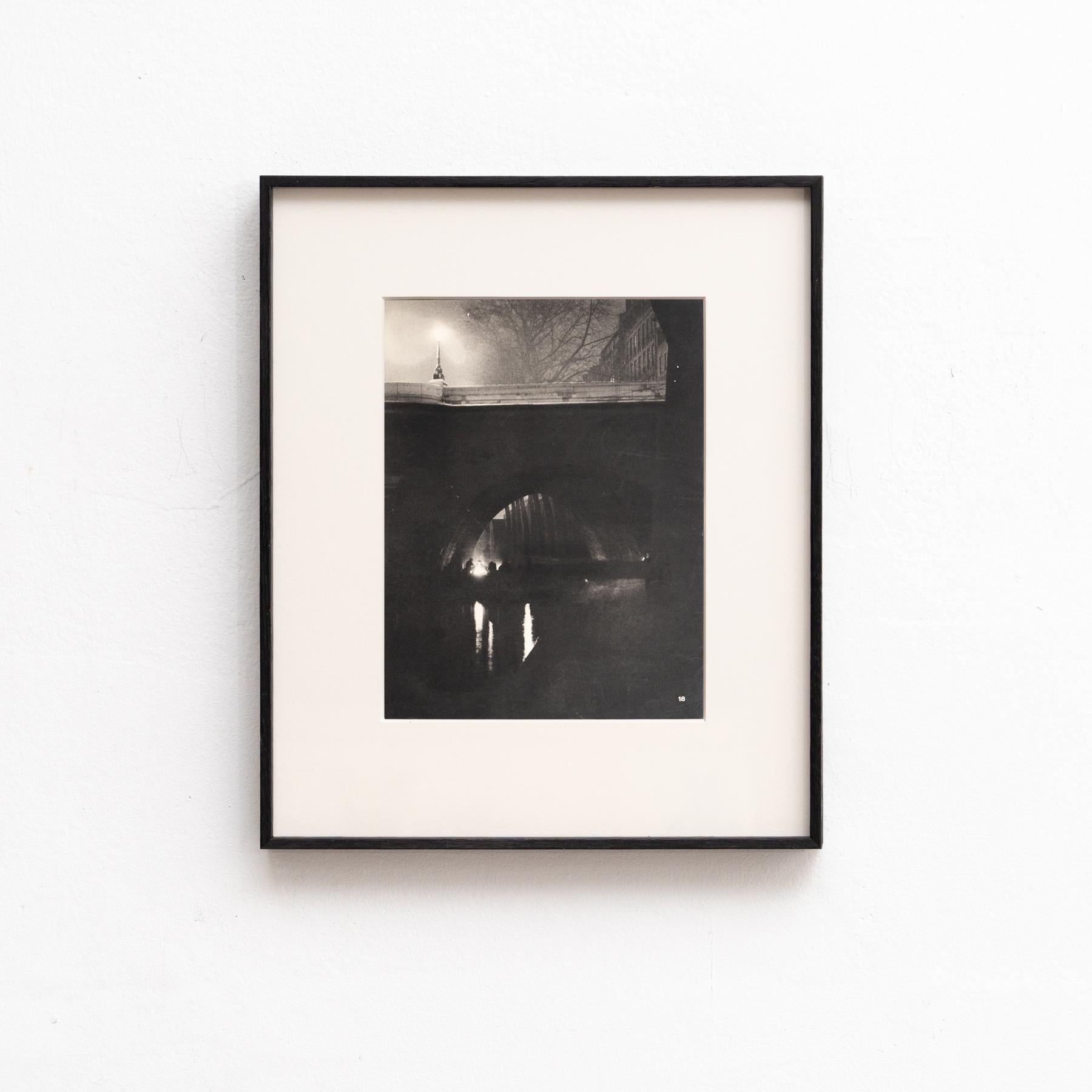 Brassai Seltene schwarz-weiße gerahmte Fotografie, um 1930 (Französisch) im Angebot