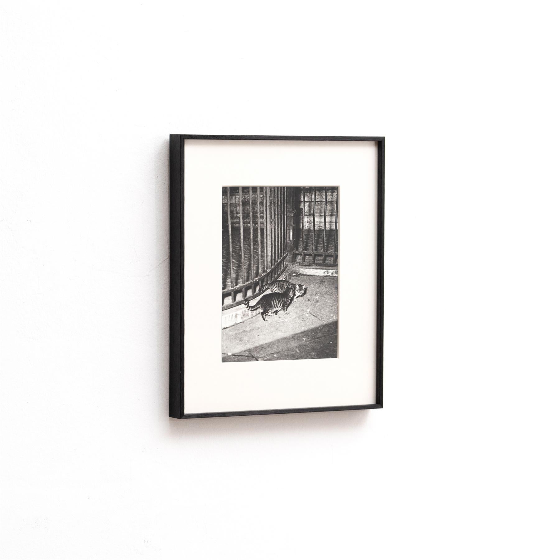 Mid-Century Modern Brassai Urban Rare Black And White Framed Heliogravure, circa 1930 For Sale