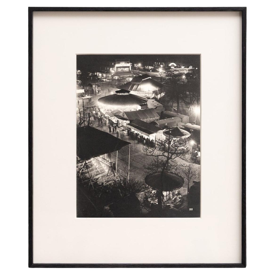 Brassai Urban Rare Black And White Framed Heliogravure, circa 1930 For Sale