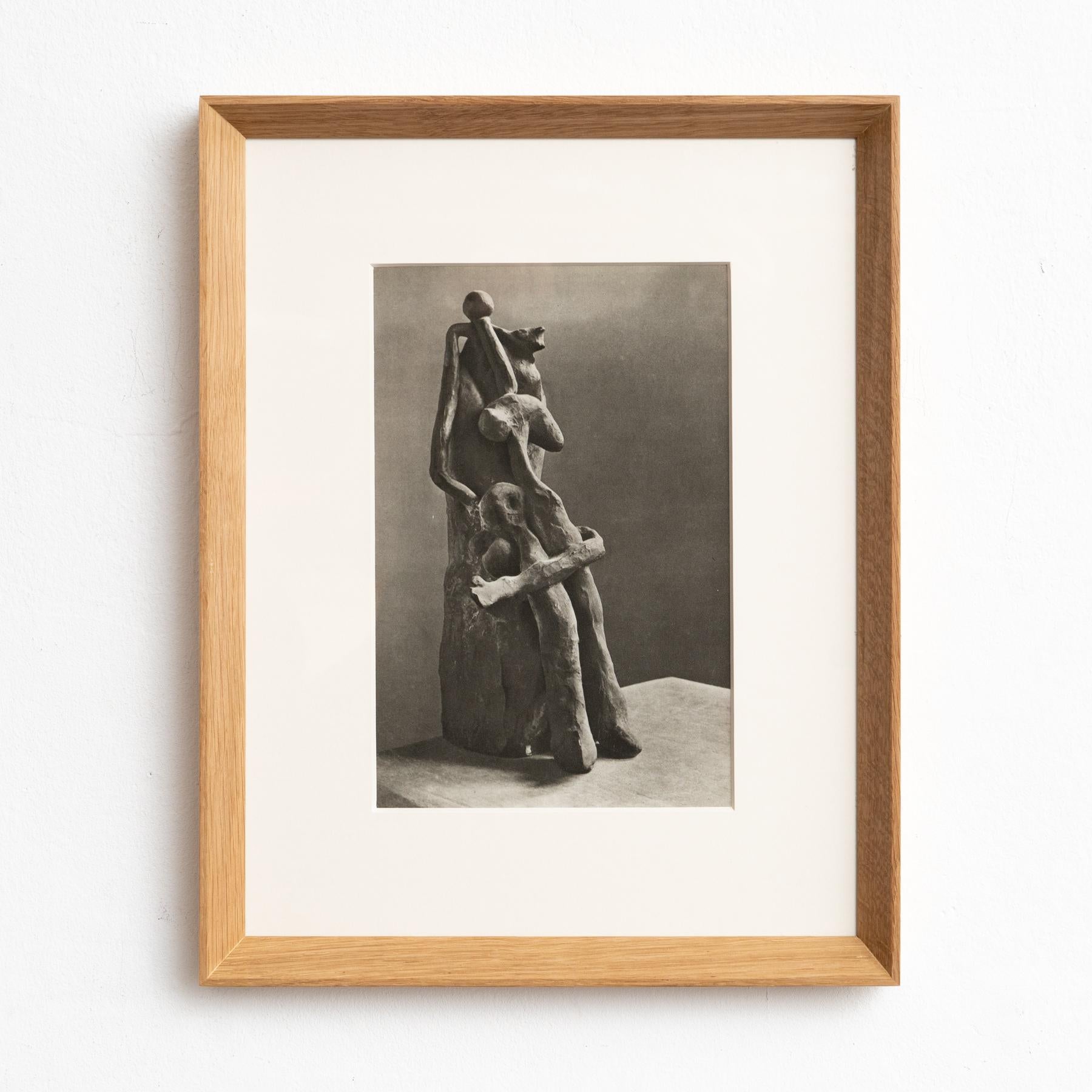 Brassai's Insight: Photogravure of Picasso's Sculpture, circa 1948

From 1948
Photography by Brassai
Photogravure
From 'The Sculptures of Picasso' by Daniel Henry Kahnweiler
Printed by Editions du Chene, France
Framed in natural wood
Dimensions: