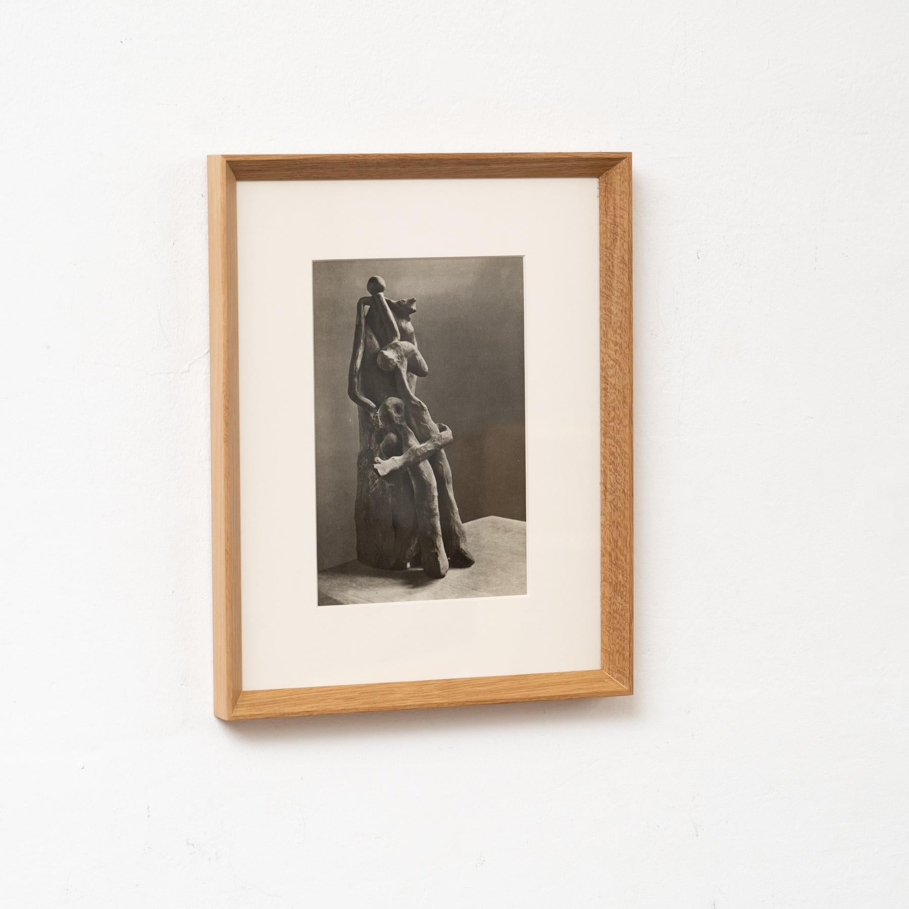 Spanish Brassai's Insight: Photogravure of Picasso's Sculpture, circa 1948 For Sale