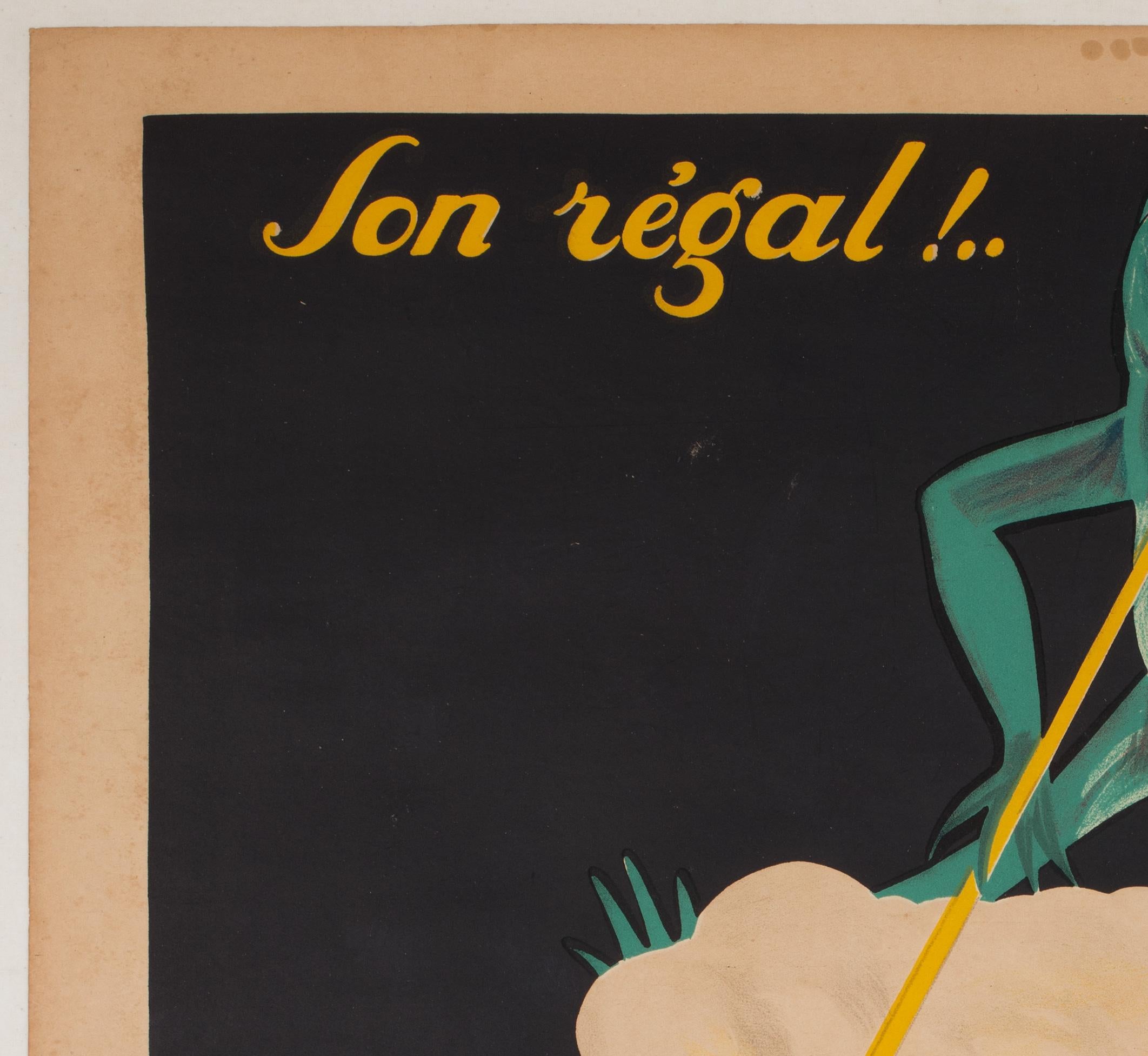 Brasserie Lengrand Frog 1926 French Alcohol Advertising Poster, Paul Nefri In Good Condition For Sale In Bath, Somerset