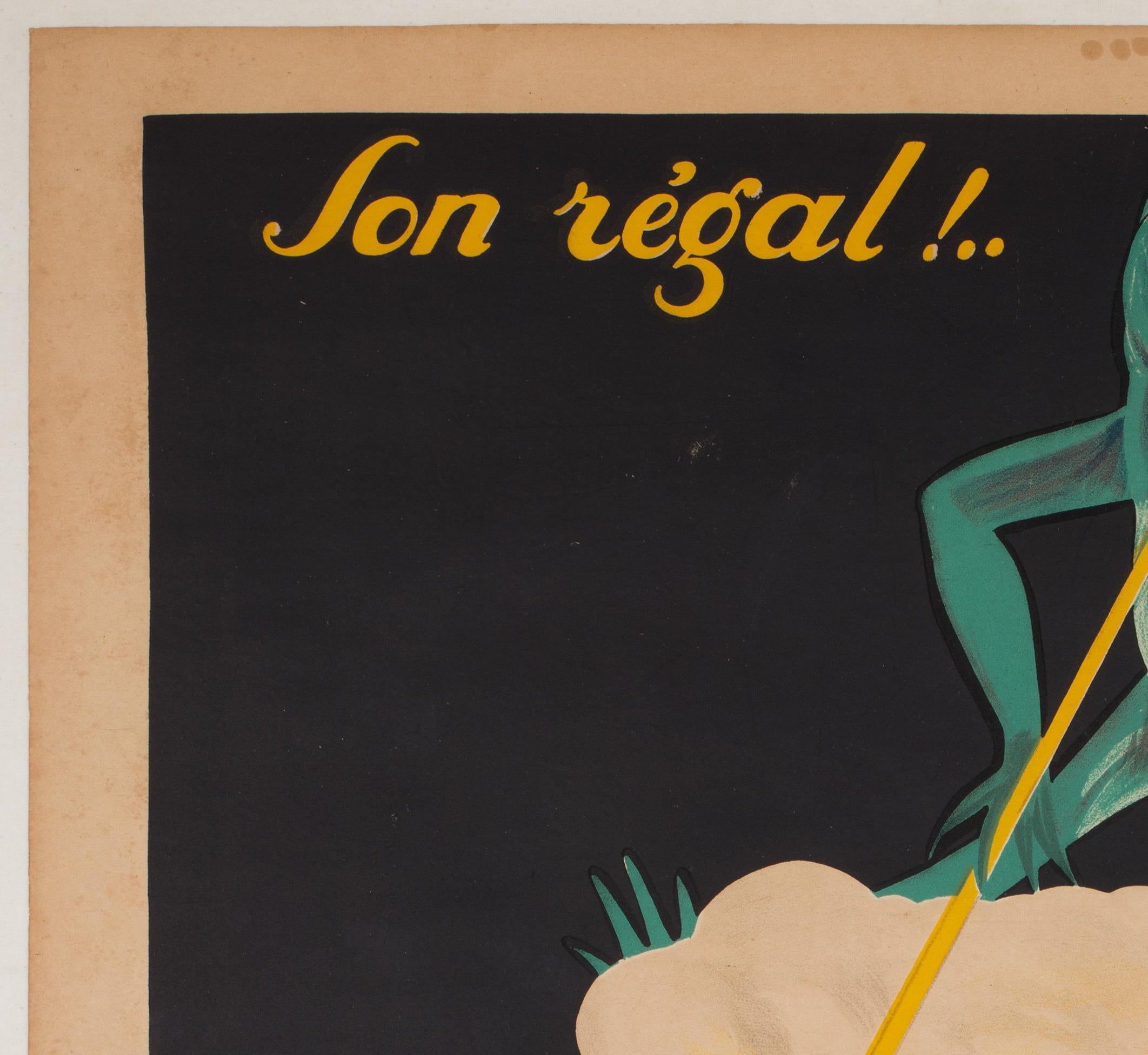 Brasserie Lengrand Frog 1926 French Alcohol Advertising Poster, Paul Nefri In Good Condition In Bath, Somerset