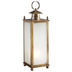 Brassy Outdoor Floor Light