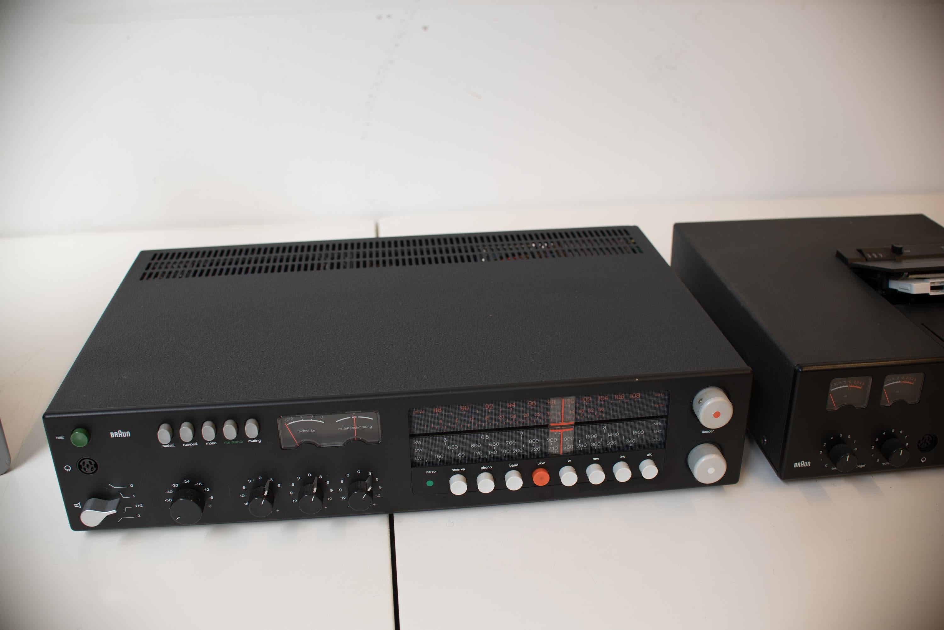 Braun Analogue Audio System, Dieter Rams, 1975  (Moderne der Mitte des Jahrhunderts)