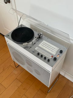 Braun Audio 300 Record Player and L61 floor speaker designed by Dieter Rams