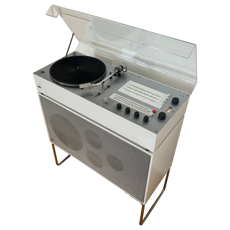 Dieter Rams Braun Speakers Braun L60/4 Speaker With Audio 300