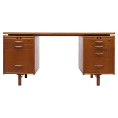 Retro Braun-Fortuna Oak Desk, 1950s, Belgium