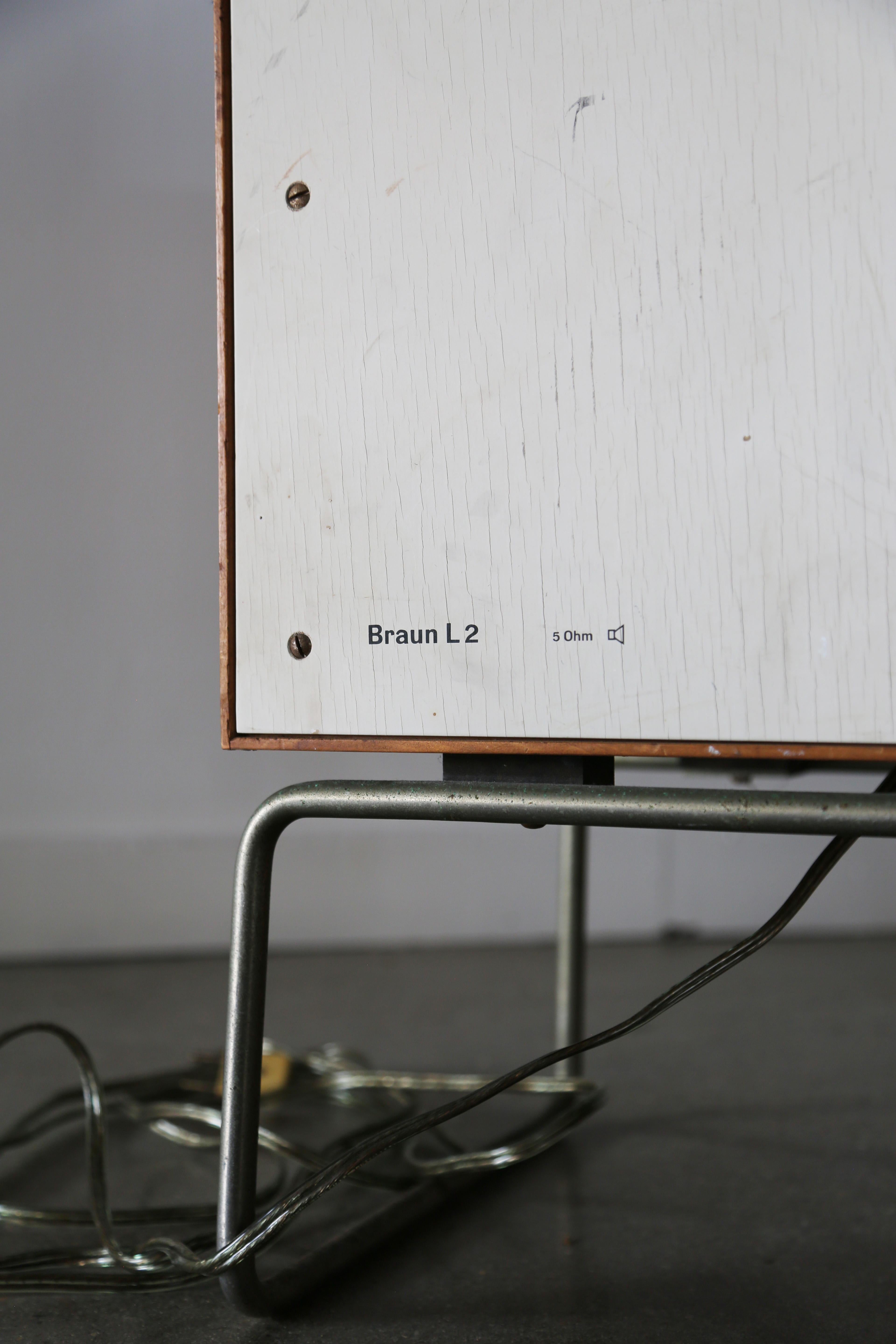 Braun Stereo Atelier 1-81 von Dieter Rams + Braun L2 Hängelampen, Paar 1958 SELTEN im Angebot 2