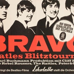 Bravo Beatles Blitztournee 1966 German Concert Tour Poster