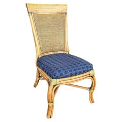 Braxton Culler Rattan Bamboo Wicker Dining Desk Accent Chair