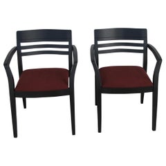 Fauteuils d'invité ébénisés Brayton Designs