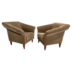 Fauteuils club en mohair de Brayton International, 1999