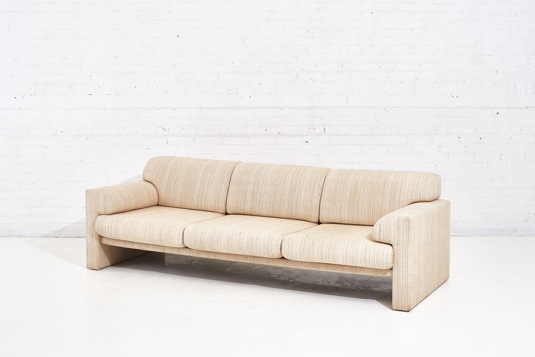 Upholstery Brayton International Postmodern Sofa, 1980’s