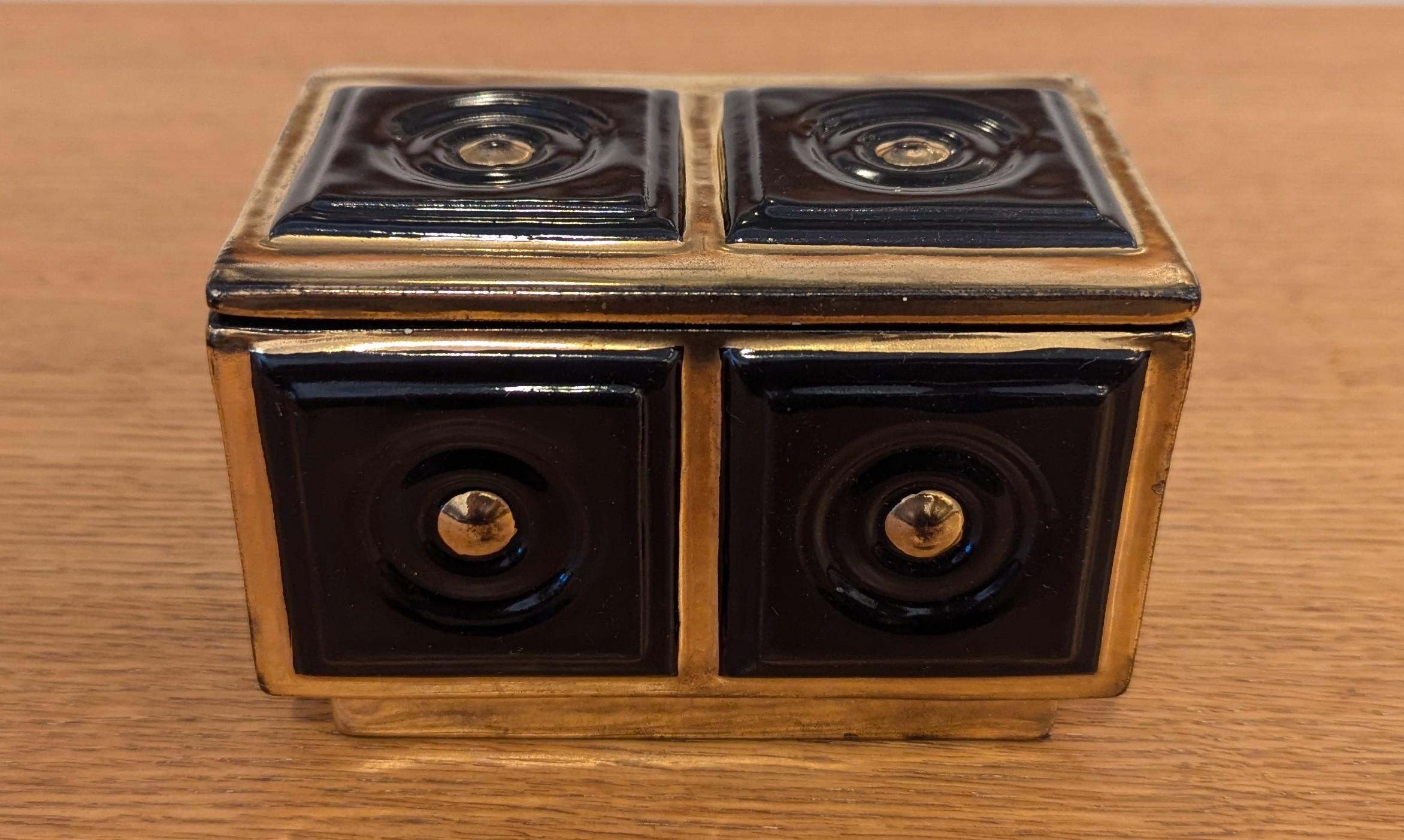Caja de cerámica Brayton Mid Century en venta 3