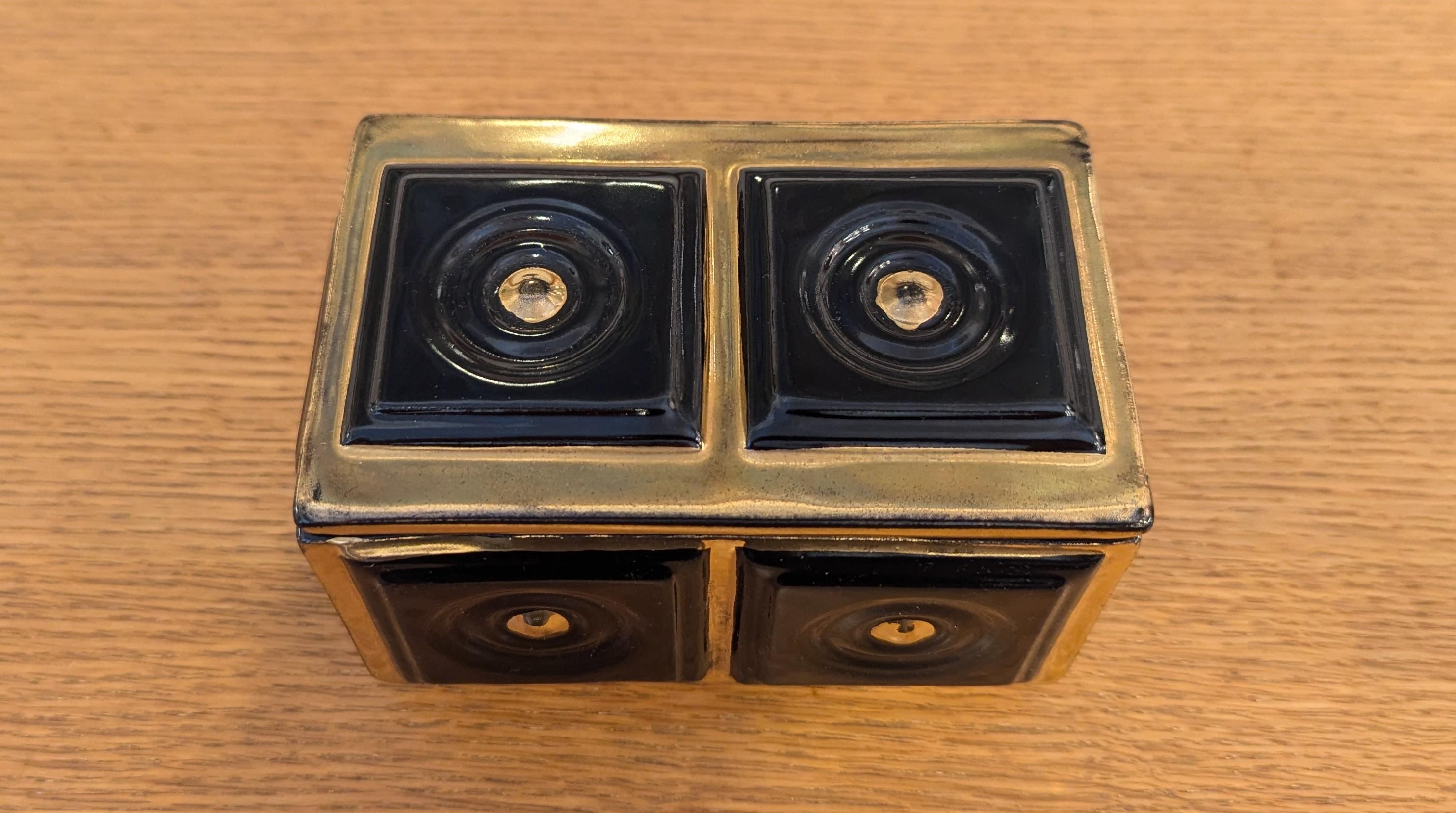 Caja de cerámica Brayton Mid Century mediados del siglo XX en venta