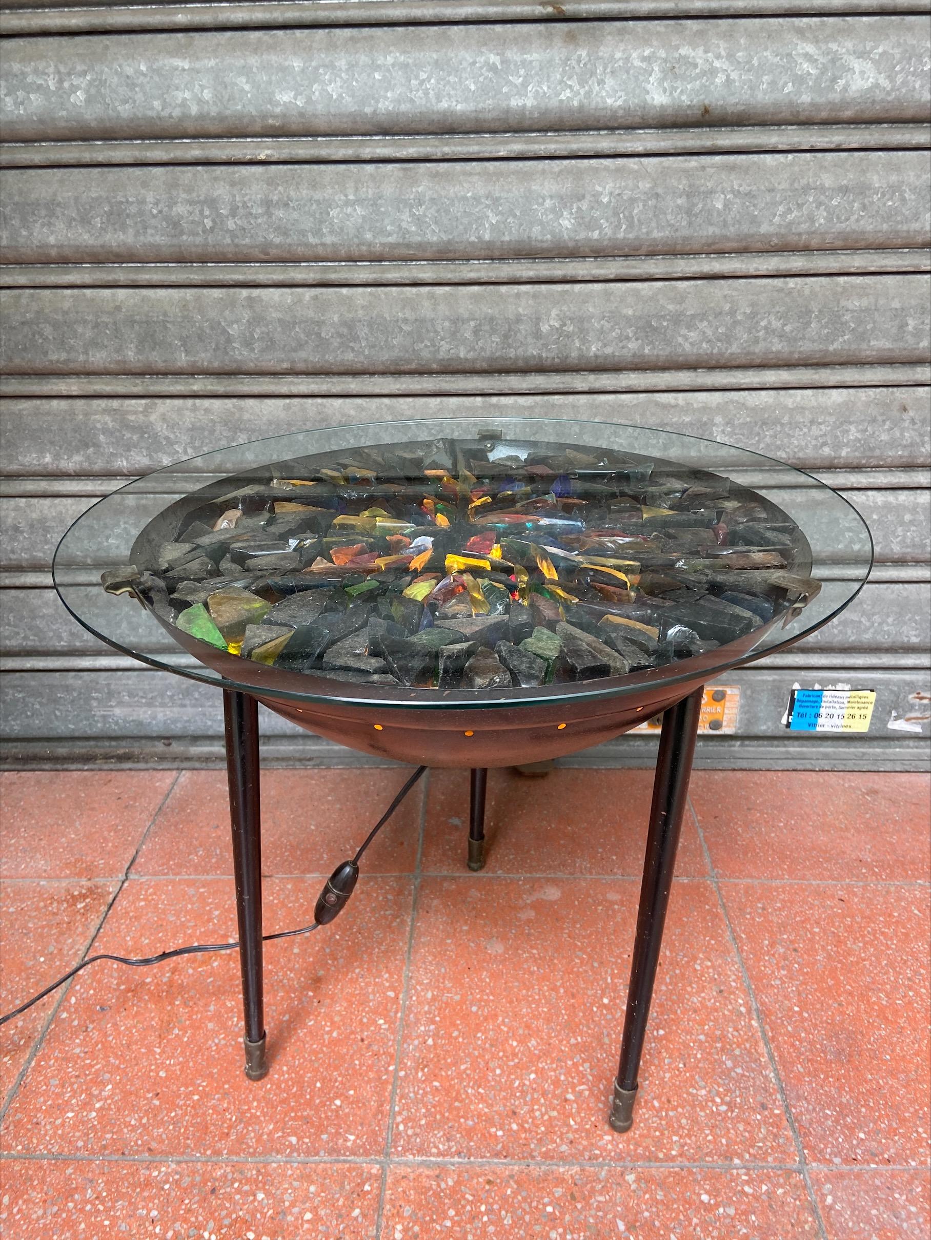 Italian Brazier Coffee Table, Italy, 1970s For Sale