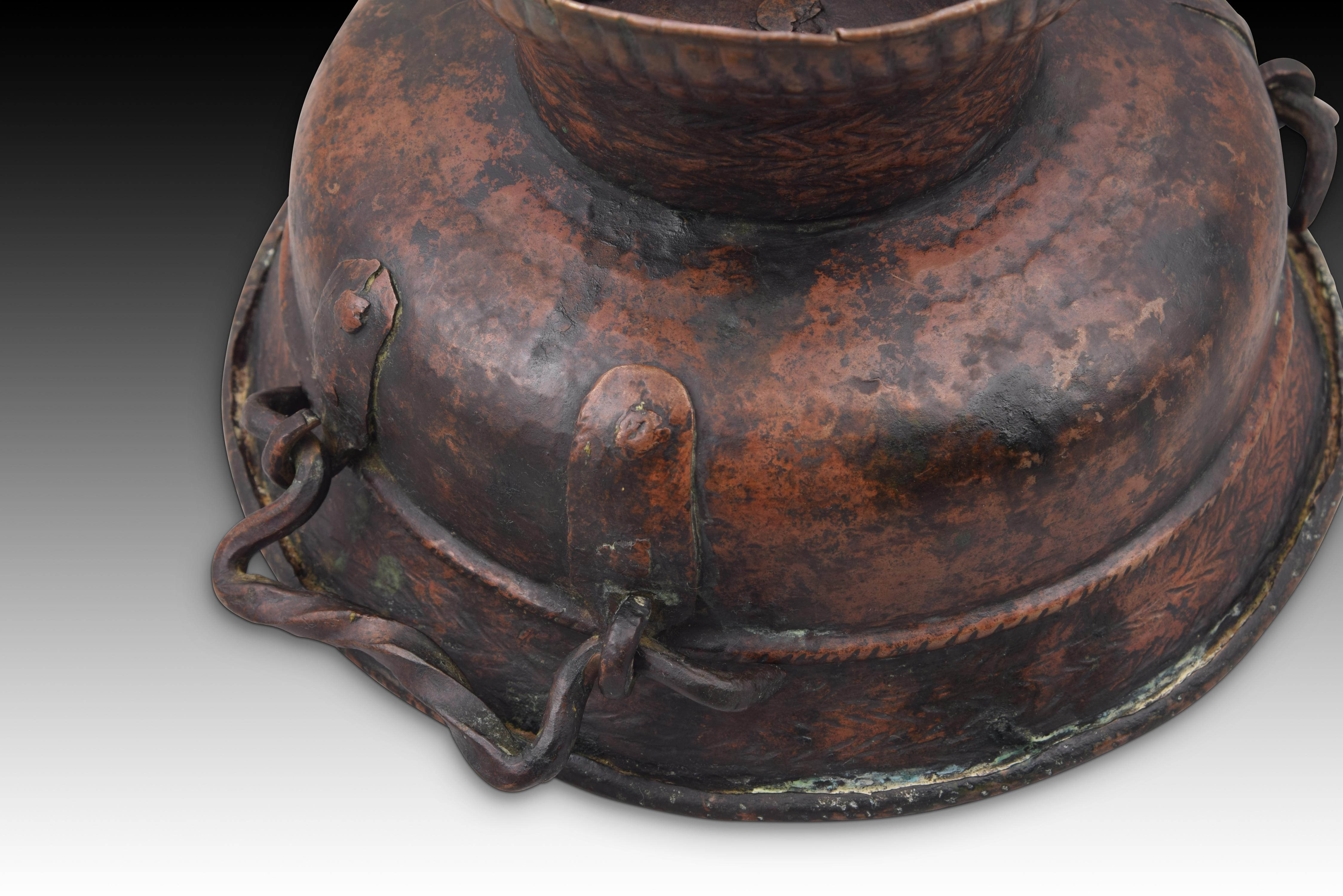 Cuivre Brazier, cuivre, peut-être en fonte, 16ème siècle en vente