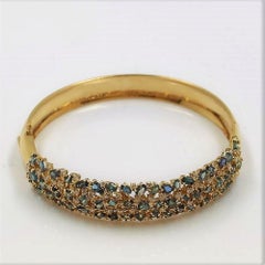 Brazil Alexandrite 6.64Ct 18K Yellow Gold Bangle