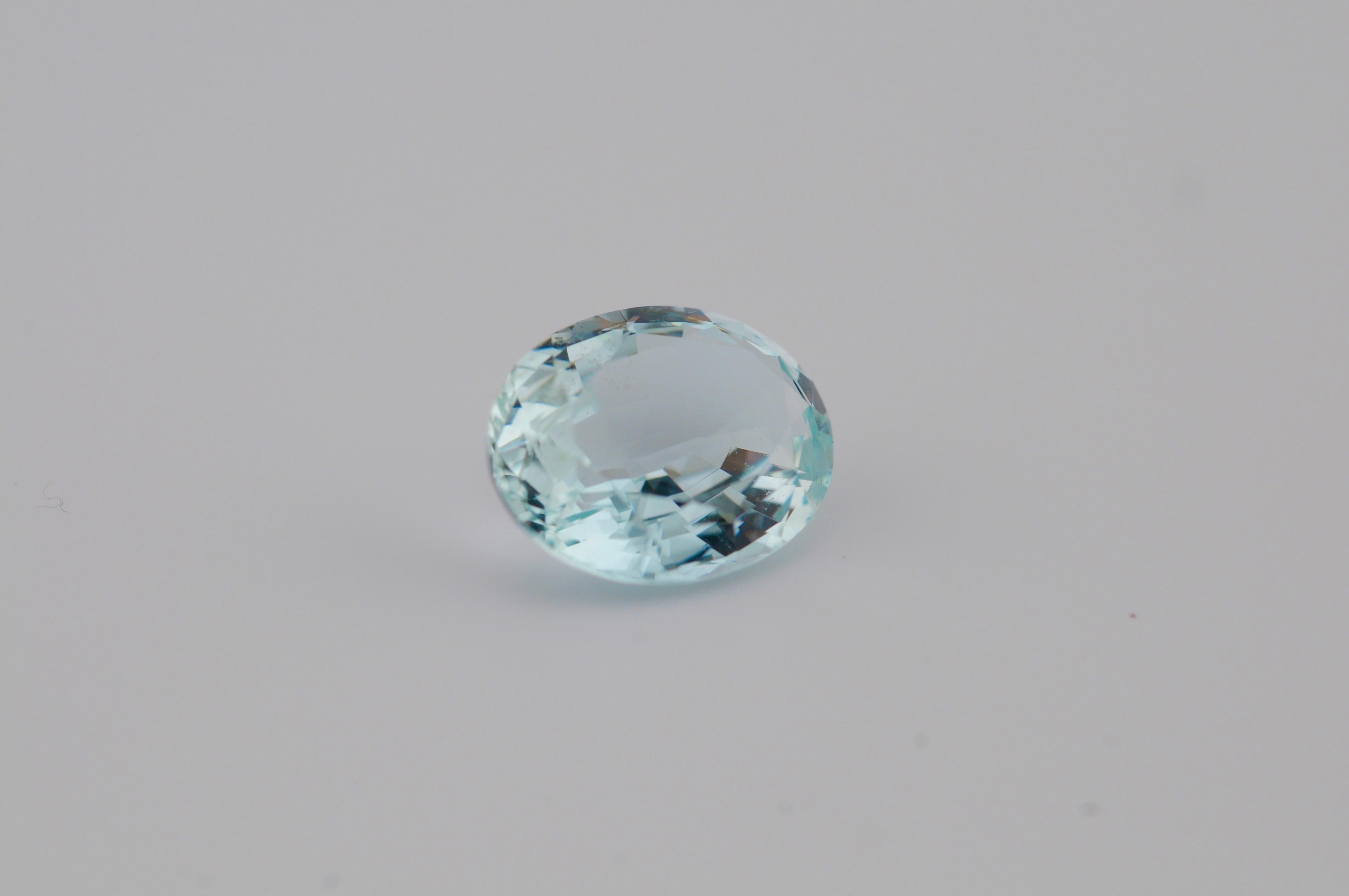 Aesthetic Movement Brazil Aquamarine AAA quality – 3.45 ct For Sale