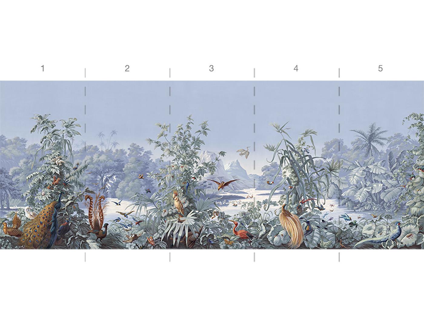 Klassische Panoramik-Wandteppich-Tapete (amerikanisch) im Angebot