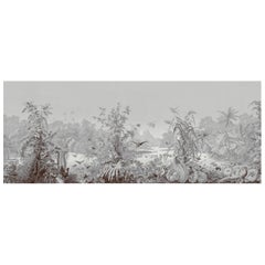 Brazil Grey Panoramic Mural Wallpaper