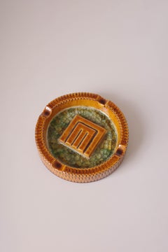 Brazilian 80's Ceramic Ashtray by Gresval
