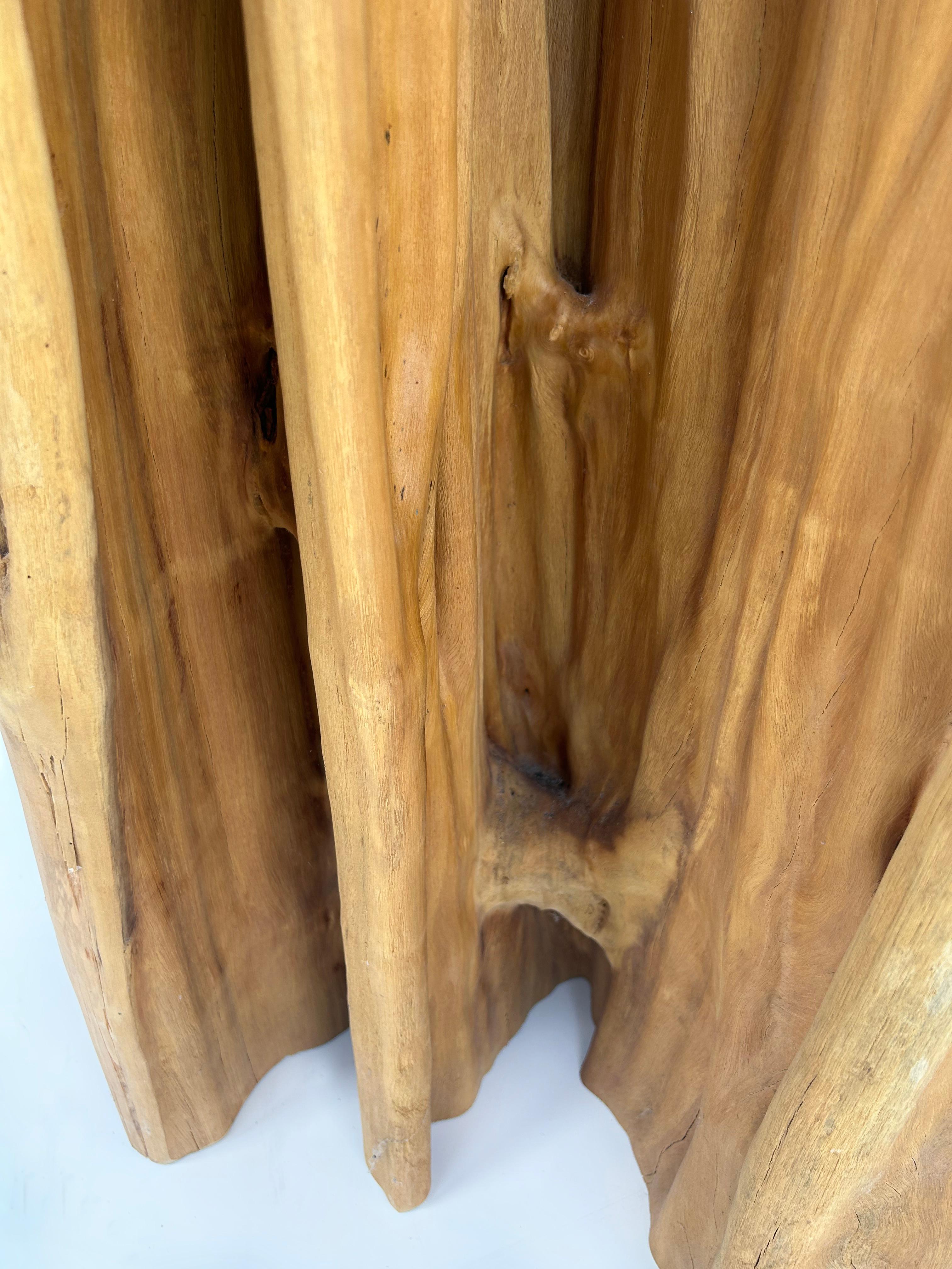 Organic Modern Brazilian Amazonia Guaranta Dining Table Base, Reclaimed Wood  For Sale 3