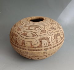 Brazilian Amazonian Marajoara Style Art Pottery Vessel Brazil R Cardoso