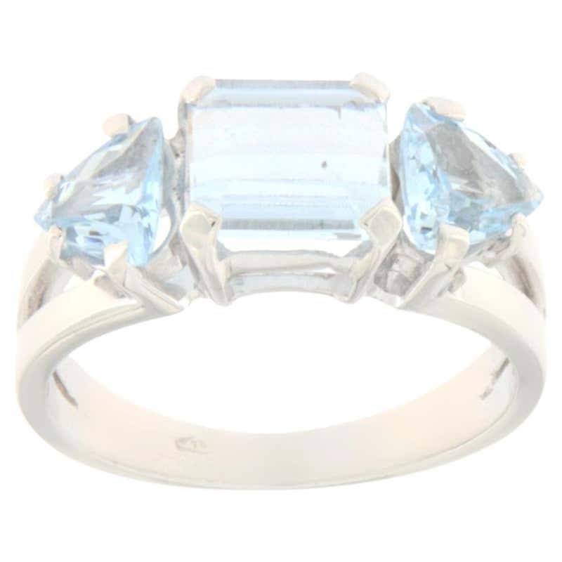 H Stern 13ct Aquamarine Ring Vintage 18k White Gold Fine Jewelry Brazil ...