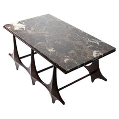 Vintage Brazilian Architectural Marble Table 
