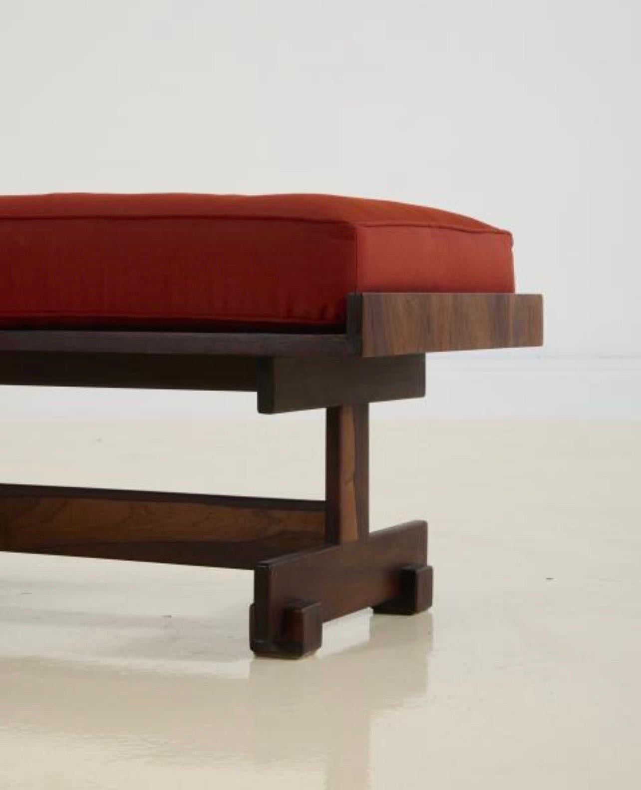 Brazilian Bench in Rosewood by FAI (Fatima Arquitectura de Interiores), 1960s For Sale 2