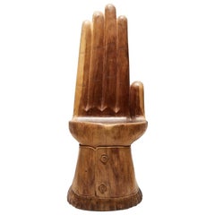 Brazilian Carved Wood Hand Chair